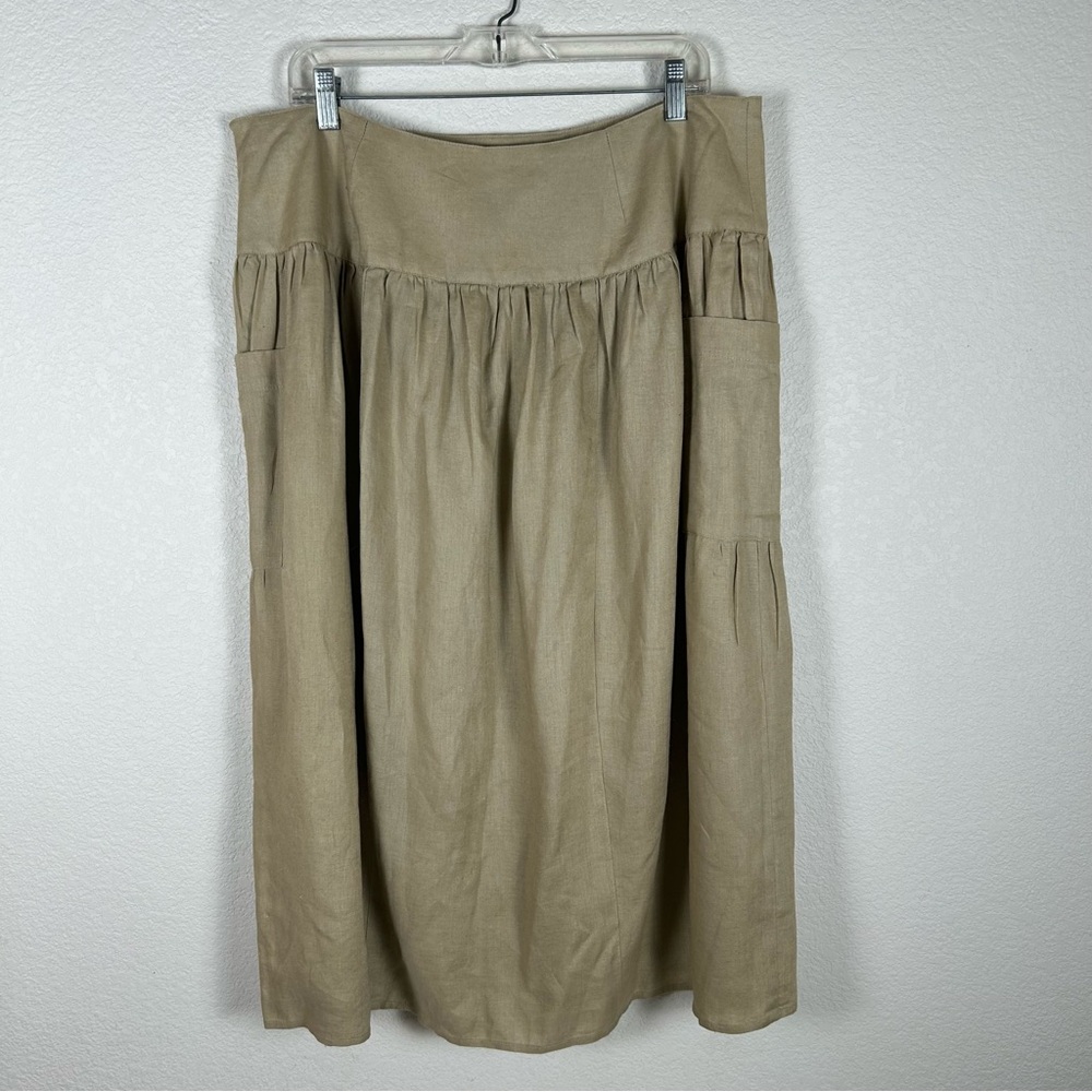 INC International Concepts Tan A-Line Skirt